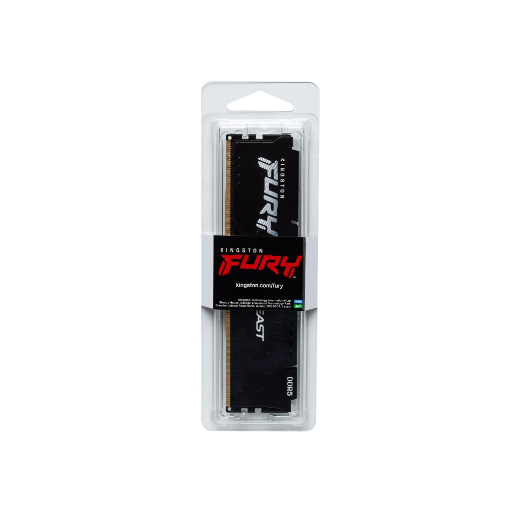 Memoria RAM PC Kingston FURY Beast Black de 32GB (DDR5, 5600MHz, CL36, 1.25V, DIMM)