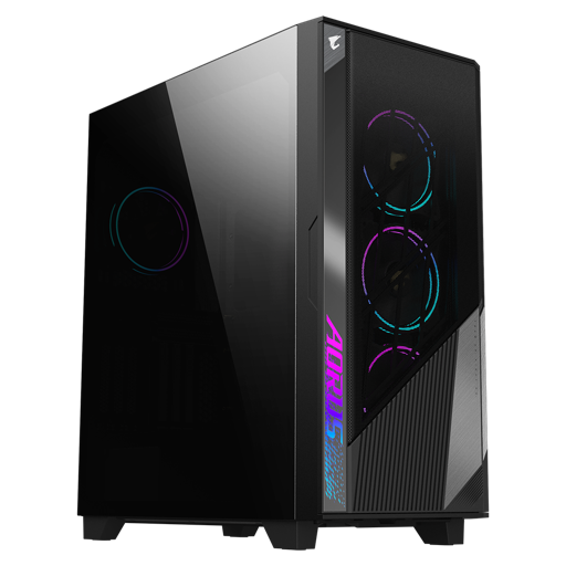 Gabinete AORUS C500 GLASS - Mid tower - ATX - panel lateral con ventana (cristal templado)