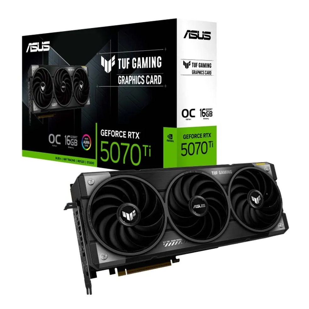 Tarjeta de Video ASUS TUF Gaming GeForce RTX 5070 Ti 16GB GDDR7 OC Edition, AI 1484 TOPs