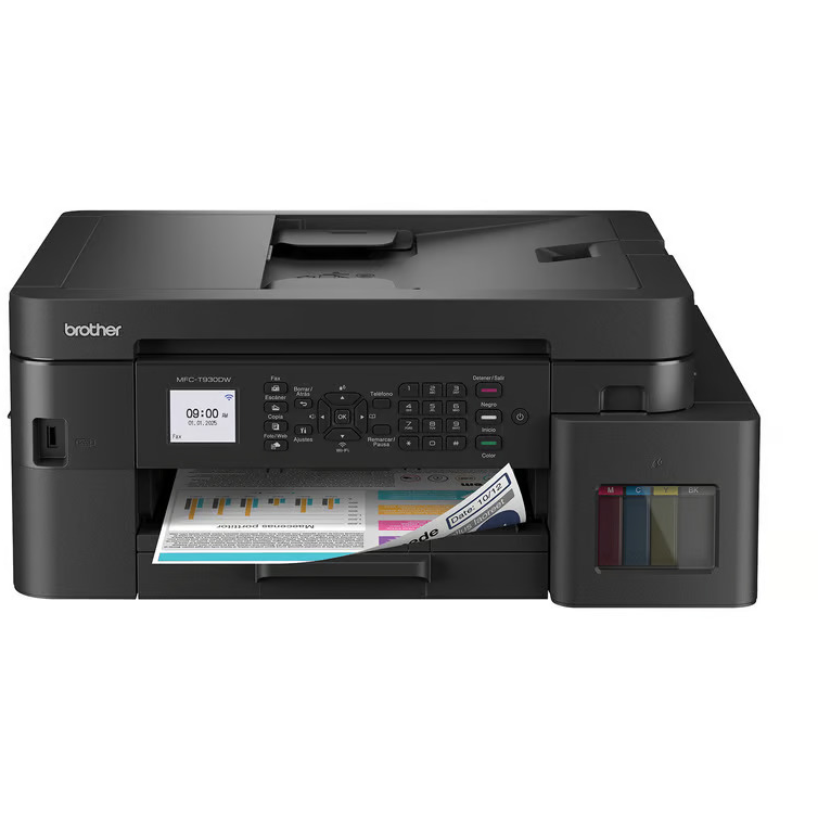 Impresora Multifuncional Brother MFC-T930DW - Inyección de Tinta Color, Inalámbrica, Dúplex, ADF