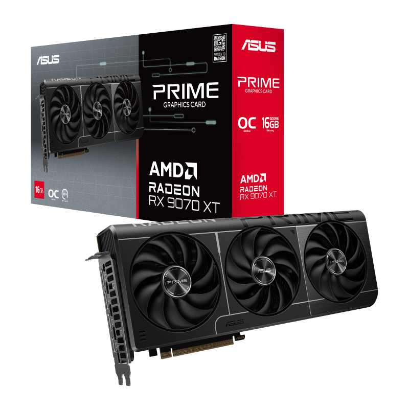 Tarjeta de Video Asus Prime Radeon RX 9070 XT OC 16 GB GDDR6 256 bit