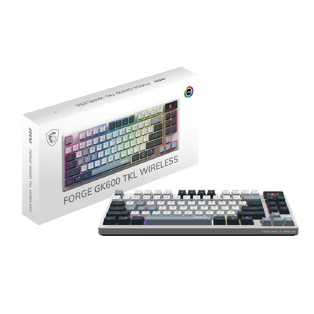 Teclado Gamer MSI Forge GK600 TKL US Wireless