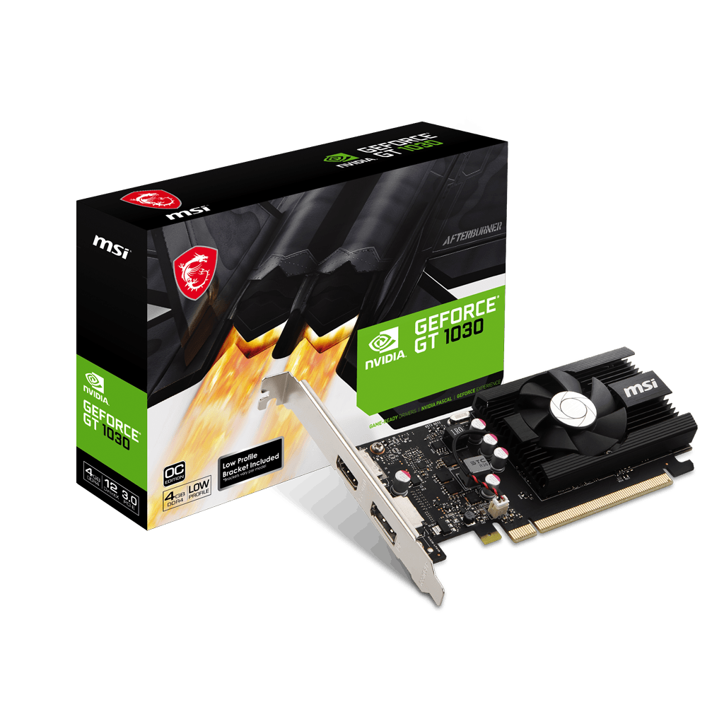 Tarjeta de Video MSI GeForce GT 1030 4GD4 LP OC