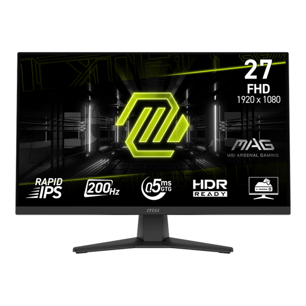 Monitor Gamer MSI MAG 274F 27" FHD IPS, 200Hz, 0.5ms, HDR Ready, Adaptive-Sync, HDMI/DisplayPort