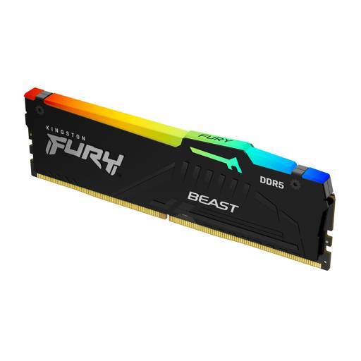 Memoria RAM DDR5 32GB 5600MT/s Kingston FURY Beast RGB CL36 DIMM