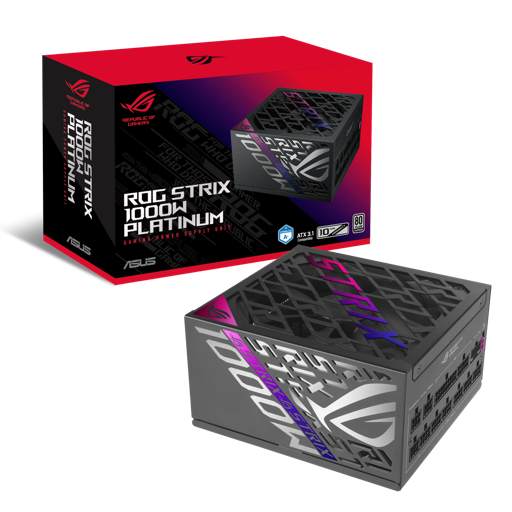 Fuente de Poder ROG Strix 1000W Platinum  80+ Platinum ATX 3.1 