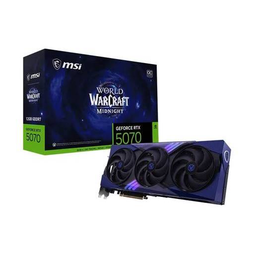 Tarjeta de Video MSI Nvidia GeForce RTX 5070 World of Warcraft VOID EDITION OC, 12GB GDDR7