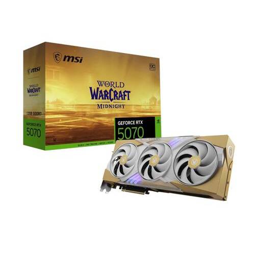 Tarjeta de Video MSI Nvidia GeForce RTX 5070 World of Warcraft LIGHT EDITION OC, 12GB GDDR7