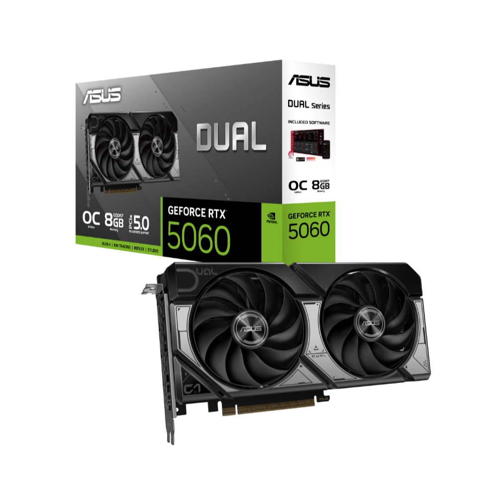 Tarjeta de Video Asus DUAL RTX5060 O8GB EVO