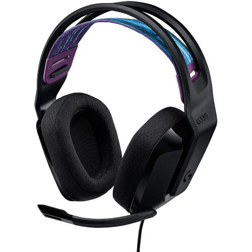 Audífonos Gamer Logitech G335, Wired, Auricular Tamaño Completo, Conector 3.5mm, Negro