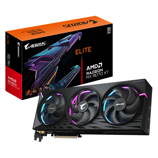 Tarjeta De Video GIGABYTE AMD Radeon 9070 XT ELITE, 16GB GDDR6, 256-bit, PCI-e 5.0